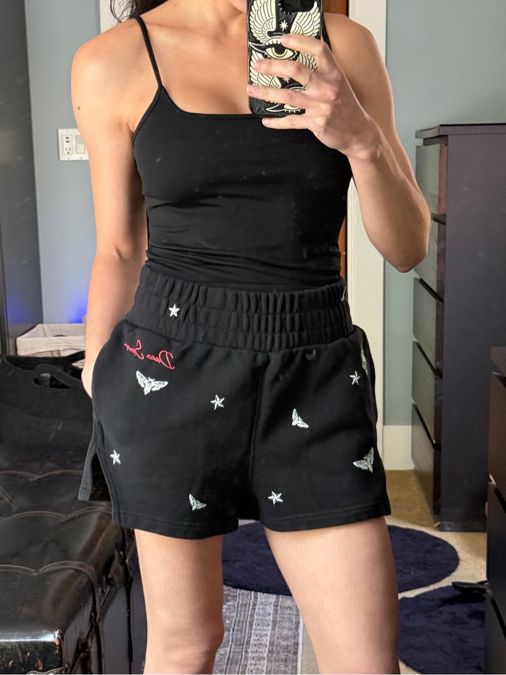 Darc Sport Black Mini Shorts